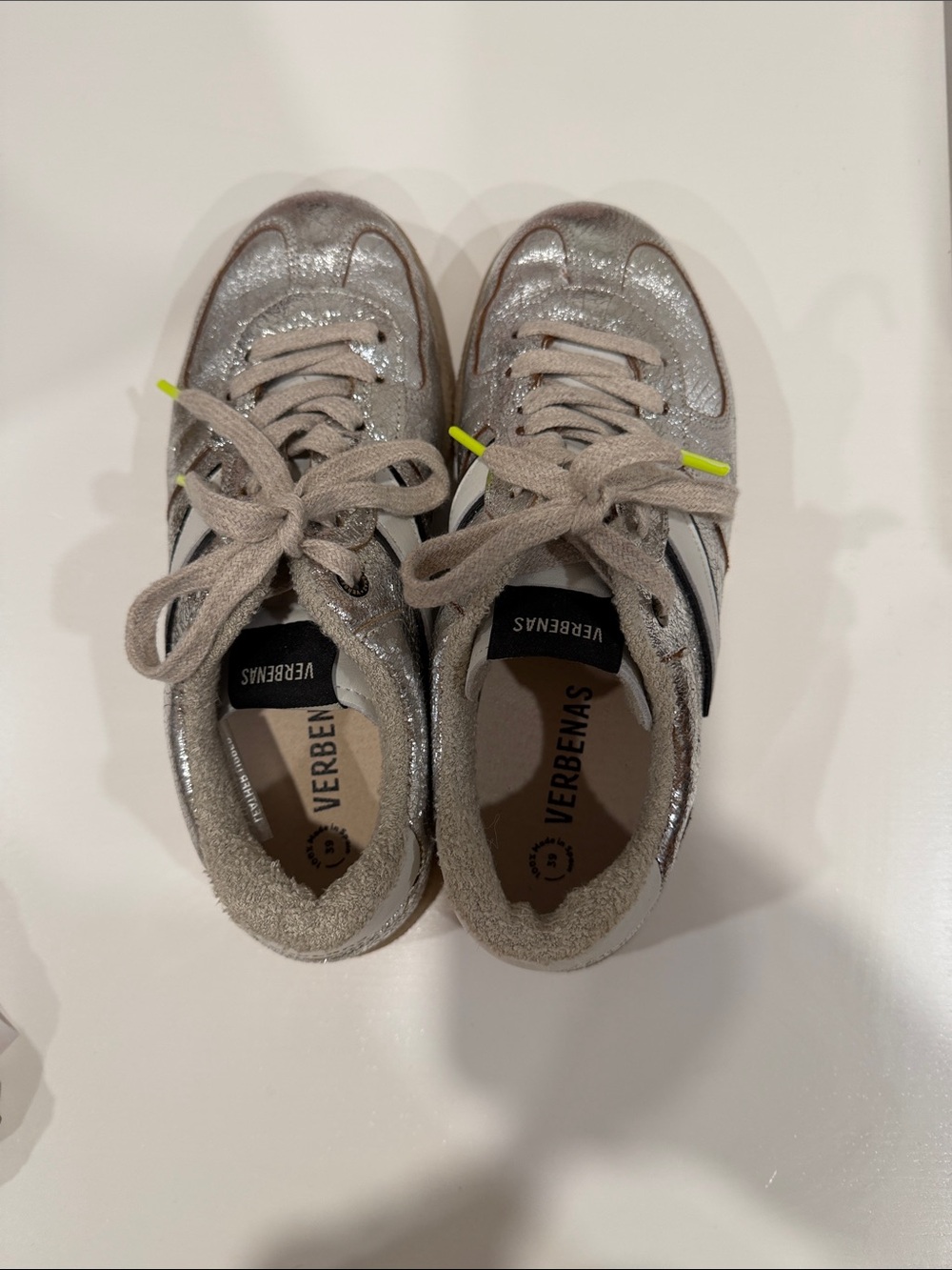 VERBENAS Silver Glitter Women's Sneakers